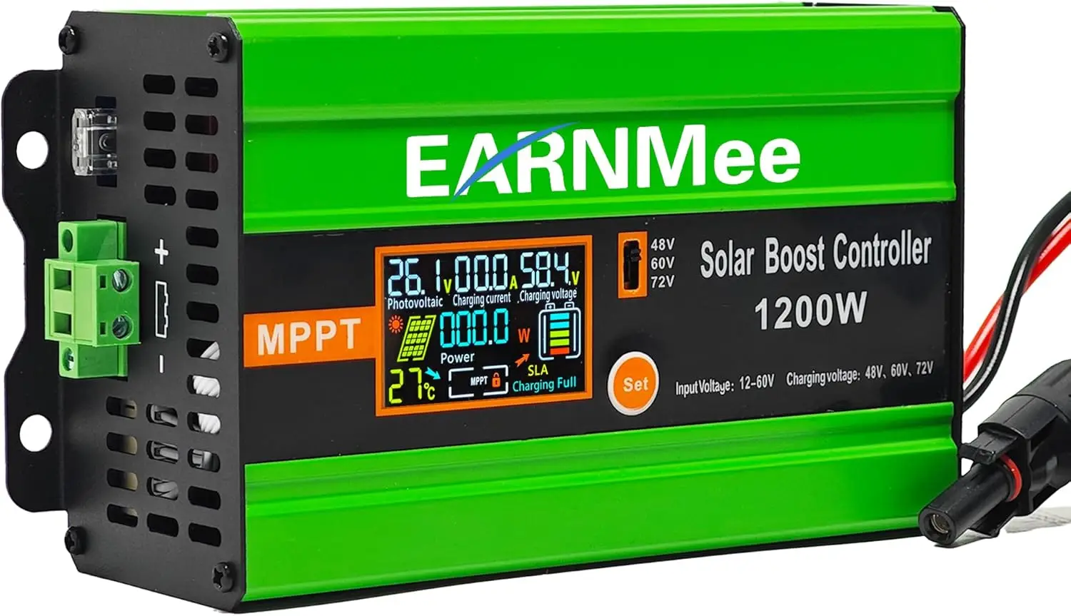 Premium 30A MPPT Solar Regulator, 15A Output, Multi-Battery Compatible, Full Protection