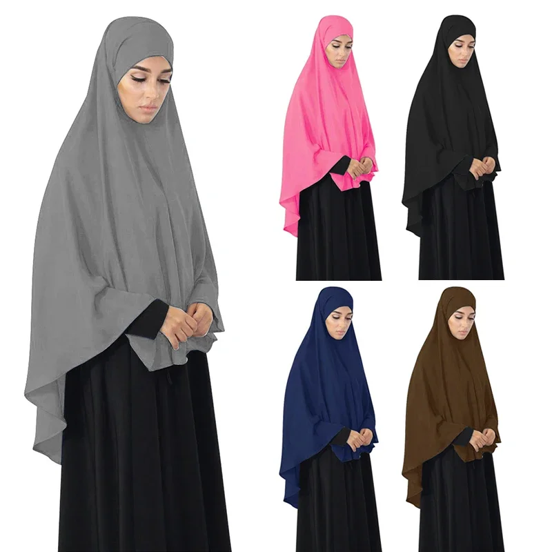 

Women Islamic Ramadan Muslim Hijab Long Khimar Scarf Formal Prayer Garment Niqab Turkey Musulman Jurken Djellaba Namaz Burka