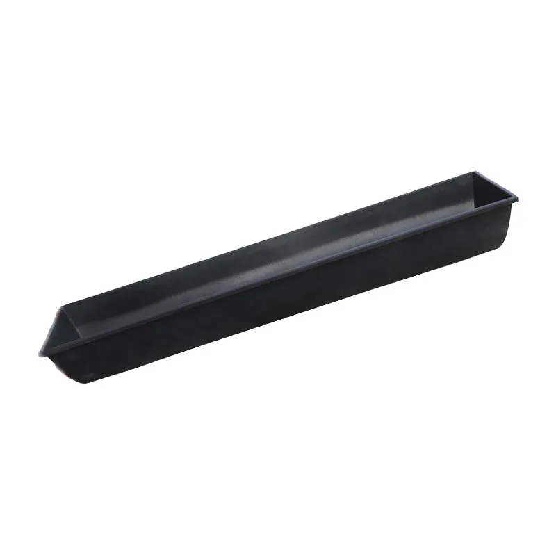 

Custom Black 1.9m Plastic Feeding Trough For Cattle Goat Sheep Livestock Farm
