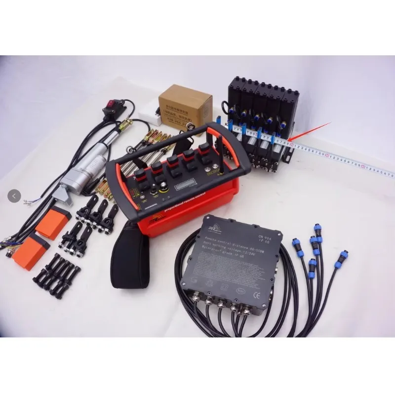 New Five-Joint Wireless Proportional Remote Control Kit, Suitable For Truck Cranes/drilling Rigs/skid Steer