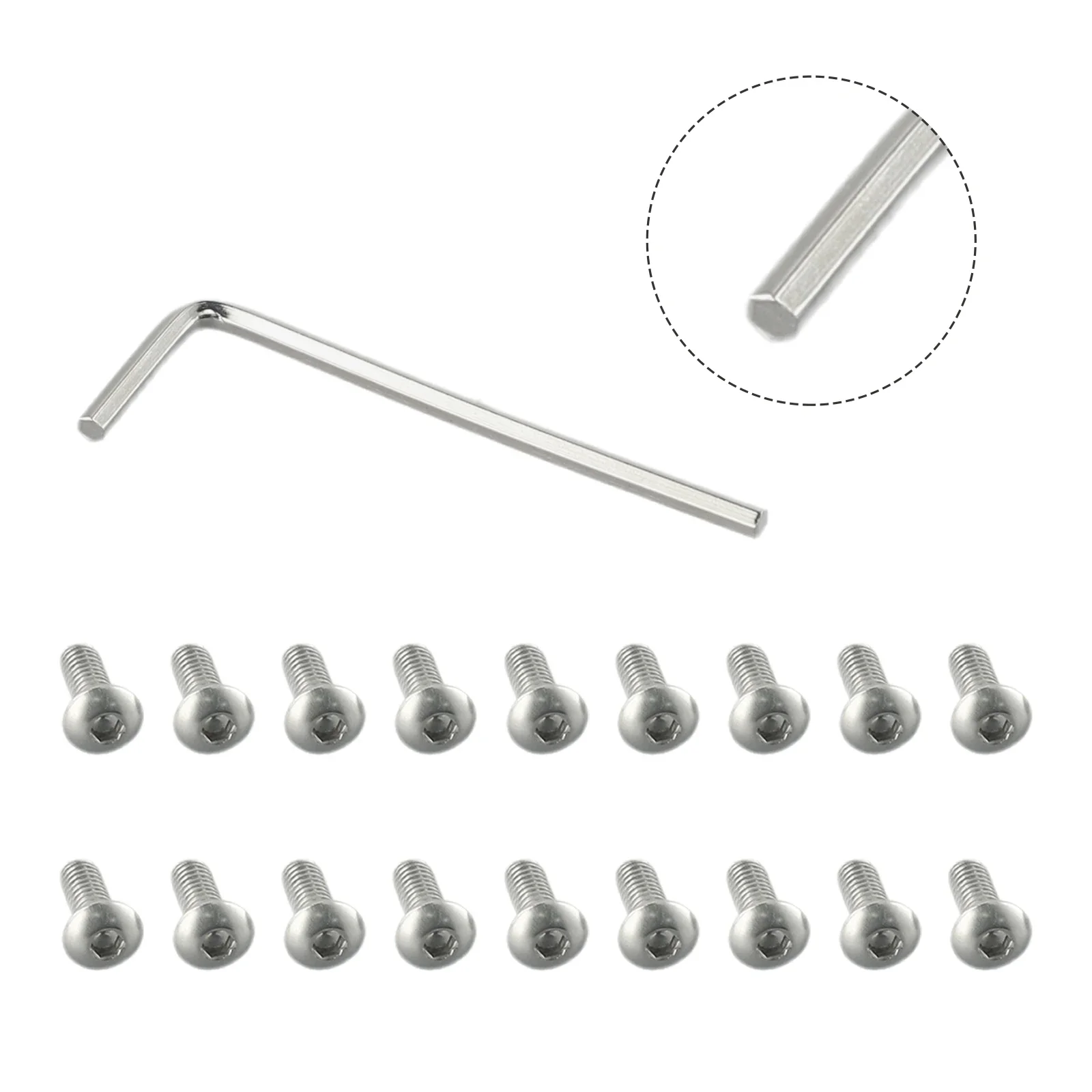 For NINEBOT Max G30 Electric Scooter Screws Silver W Wrench Wrench 10*4mm 18 X Screws Accessories Repair Parts