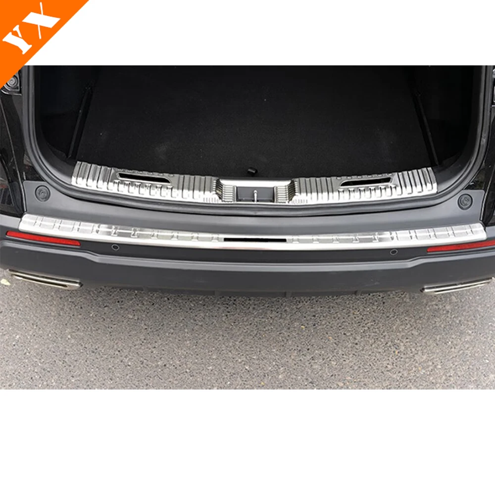 For Honda CRV CR-V Accessories 2023-2024 Stainless Black Car Rear Trunk Protector Plate Anti Hit/Dust Sill Decoration Cover