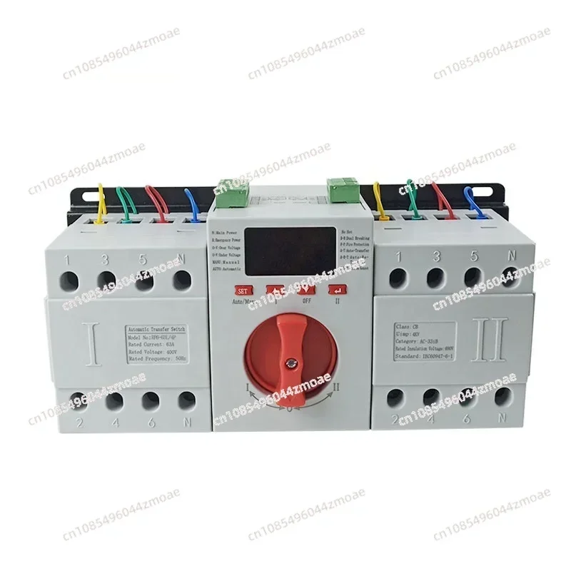 RP6-63L 4P 220V Control Voltage Automatic Transfer Switch with LED display for Generator