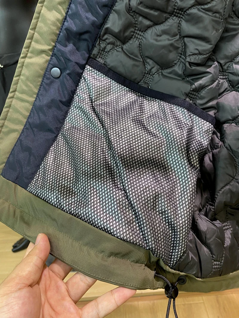 

Outdoor Men's And Women's Hooded Jaet 3D Cutting Polyester Fabric Warmth Youth Trendy Sle Zipper Decoration Long Sve