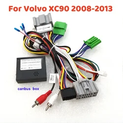 For Volvo XC90 2008-2013 Low Version Android 2 Din GPS Car Radio Multimedia Video Player Wire Adapter With Canbus Box