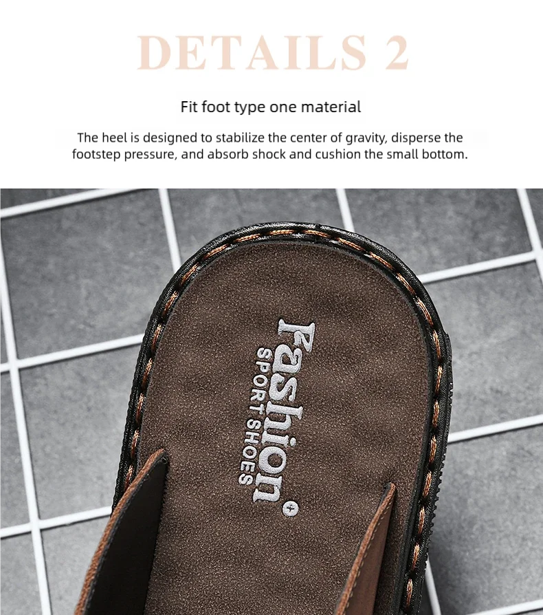 Flip-Flops Summer Classic High-Quality Fashion Soft-Sole Non-Slip Comfort Breathable Light Outdoor Men's Casual Walking Slippers
