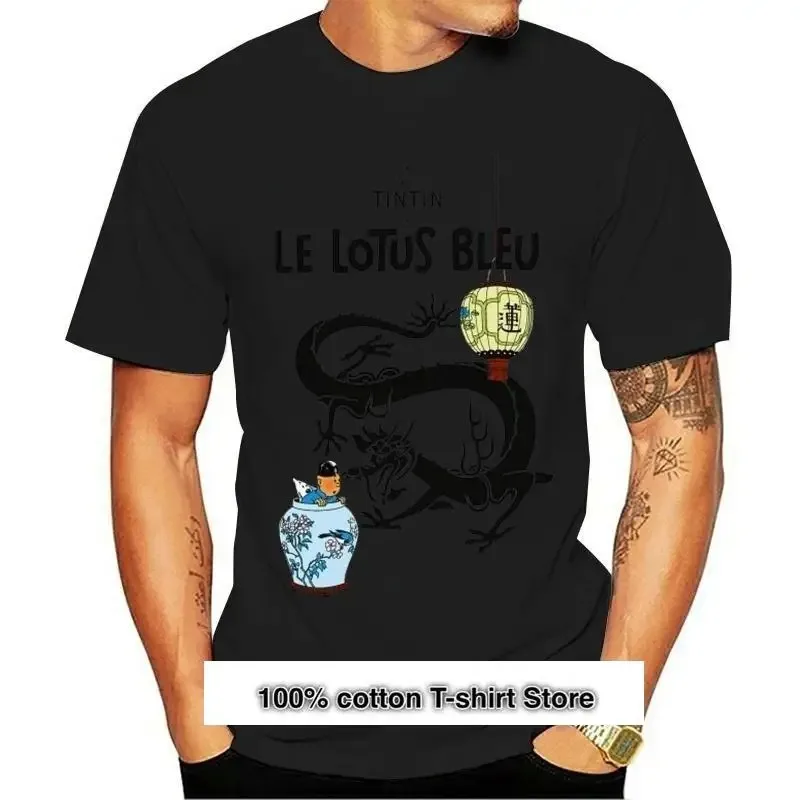 Camiseta Divertida De Pokémon Para Hombre, Camisa Con Gráfico De Loto Azul De Tintín