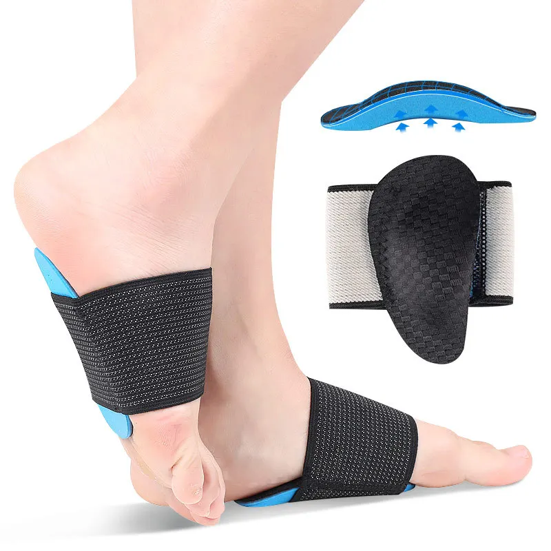 1Pair Sports Foot Arch Pads EVA Flat Feet Arch Support Orthopedic Insoles Half Pad Foot Care Unisex Shoe Inserts Accessories