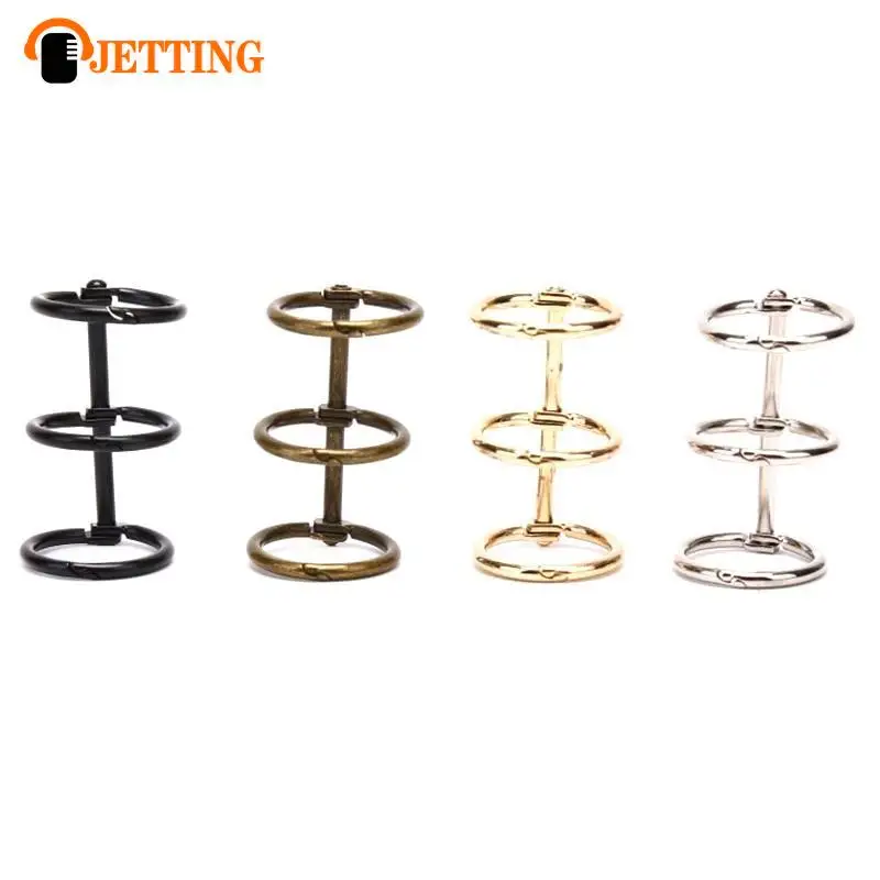 2Pcs Metal Loose Leaf Book Binder 3 Rings For Notebook Album Scrapbook Clips Metal Ring Binder Calendar Circle Stationery Office