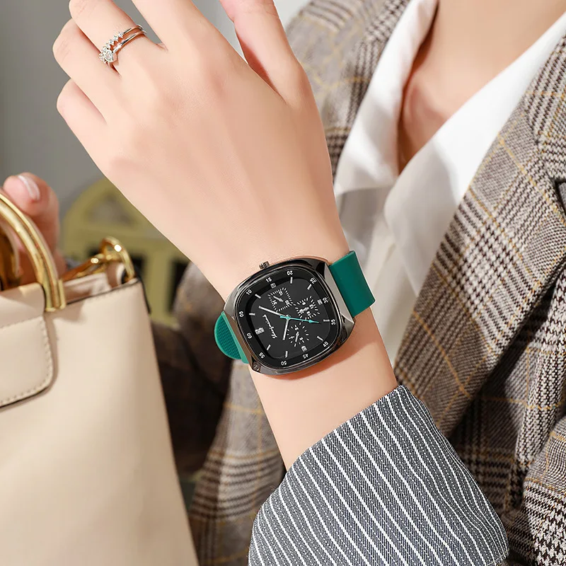 New Silicone Strap Large Dial Quartz Watch Relojes Para Mujer Fashion Women Watches Luxury Relojes Para Mujer Dropshipping