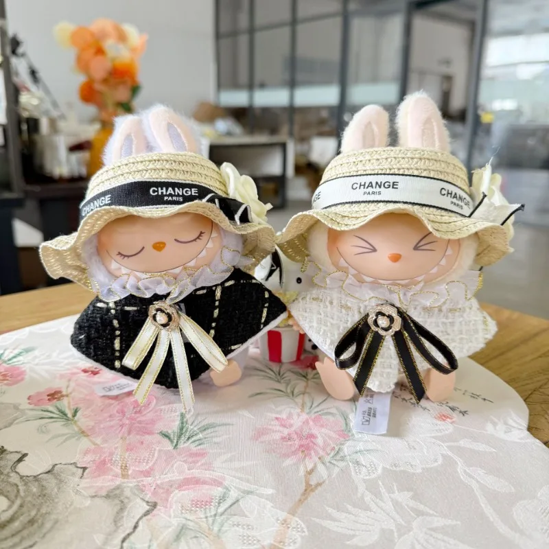

Exquisite Doll Clothing Classic Black and White Color Scheme Fashionable Wide Brimmed Hat Showcasing Nobility and Elegance