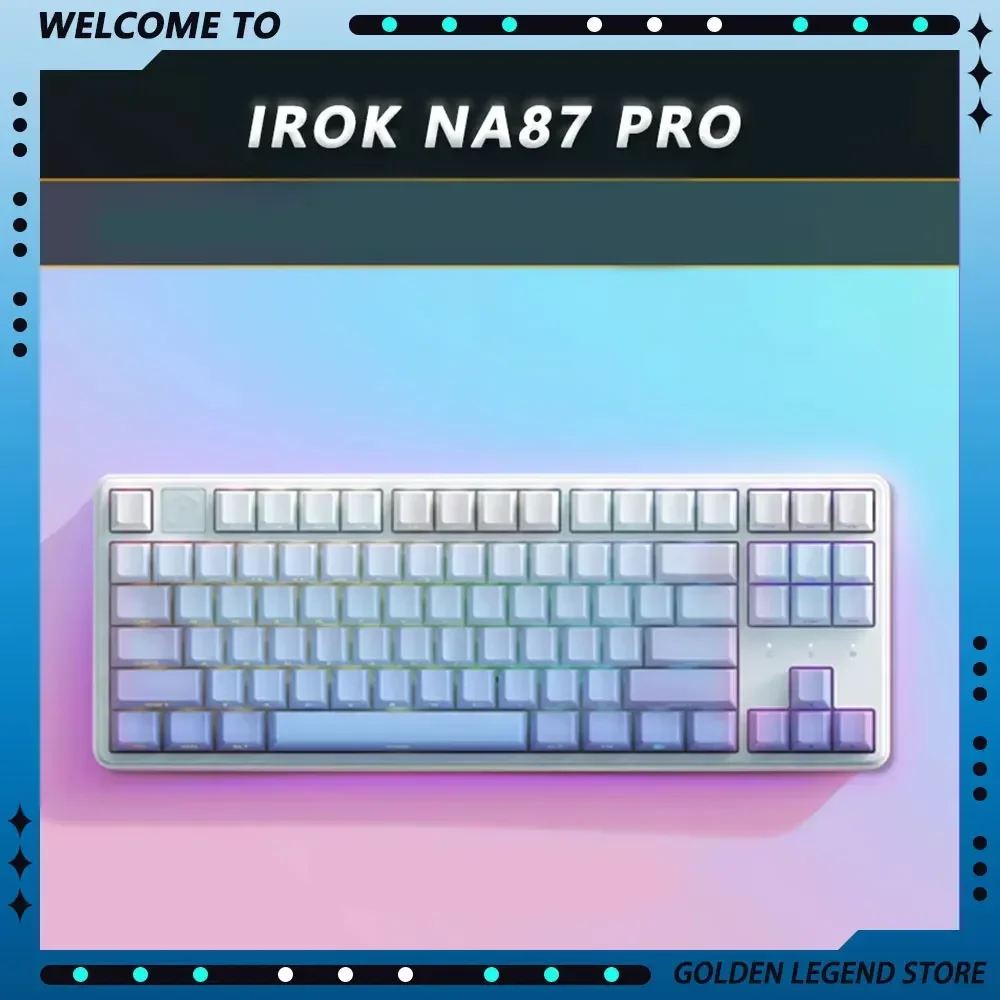 Irok NA87 Pro Mechanical Keyboards Gaming Keyboard Hot-swap RGB Magnetic Switch Gamer Customized For Computer Accessories Gifts