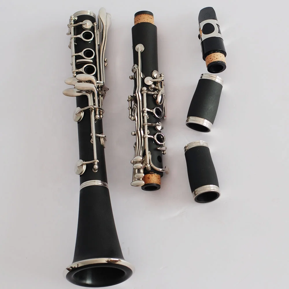 

Hot sell Bakelite Nickel Plated 17 Key Bb clarinetto special key Bb clarinet