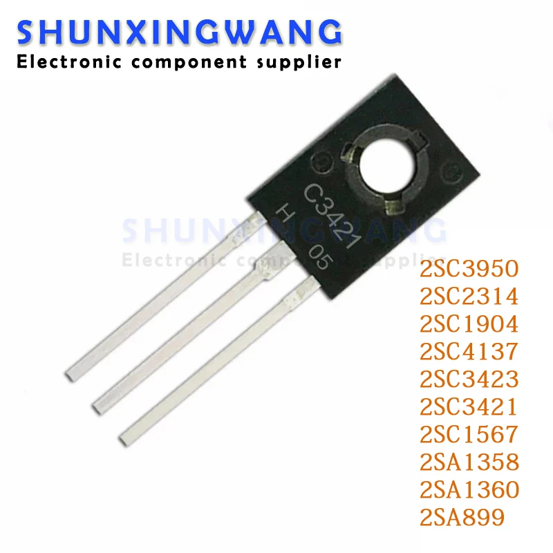 10pcs 2SC3950 TO-126 C3950 TO-126F 2SC2314 2SC1904 2SA899 2SC4137 2SC3423 2SC1567 2SA1358 2SC3421 2SA1360 C2314 C1567