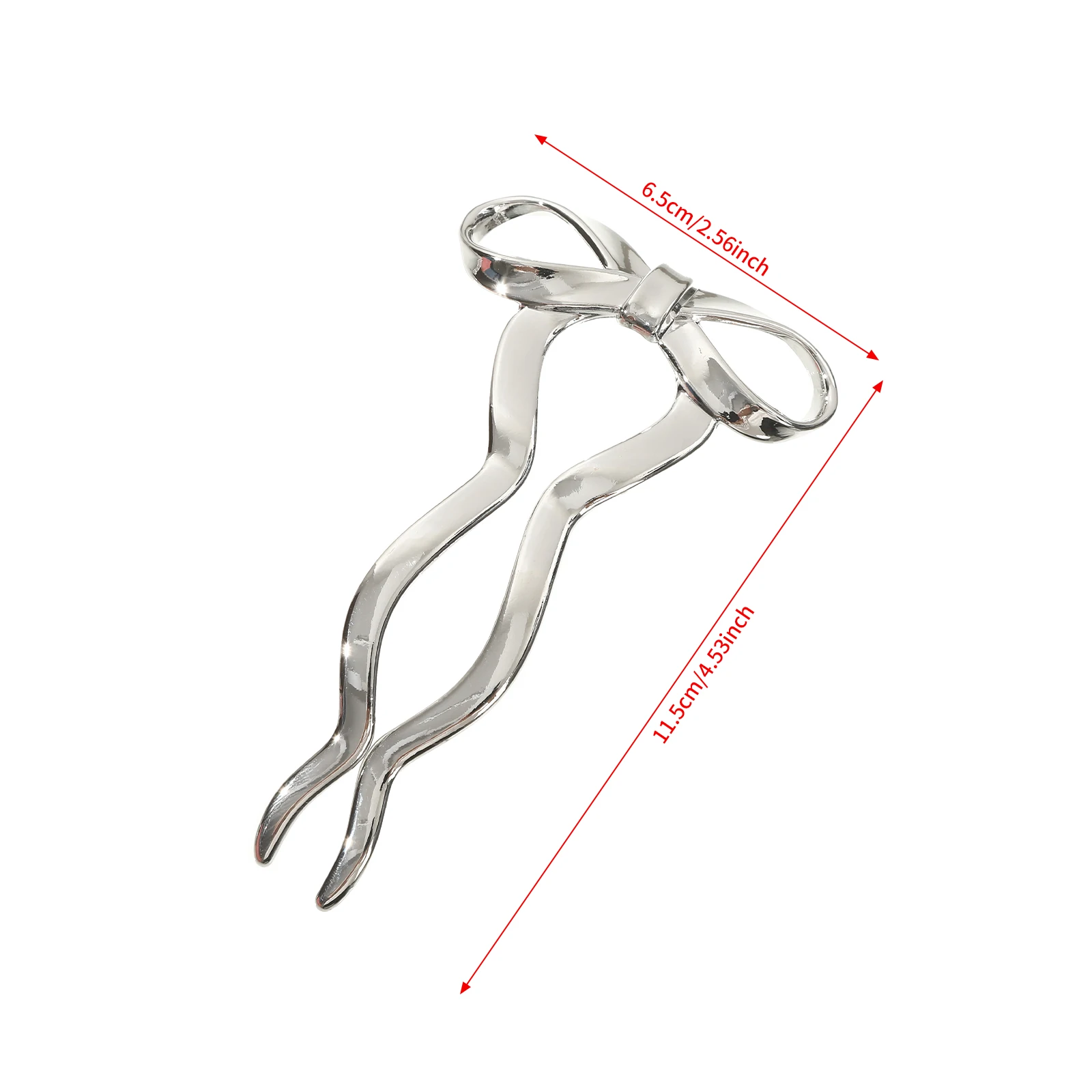 1pc Fashion Bowknot Hair Stick Girls New Alloy Hair Fork Elegant Hairpin Women Temperament Headwear Hair Clips Accessories