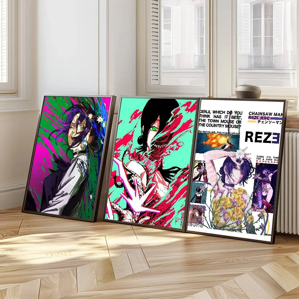 ملصق مطبوع بسيط للرجال من Raze Chainsaw لديكور المنزل، غرفة المعيشة، غرفة النوم، الدراسة، اللوحة الزخرفية HD