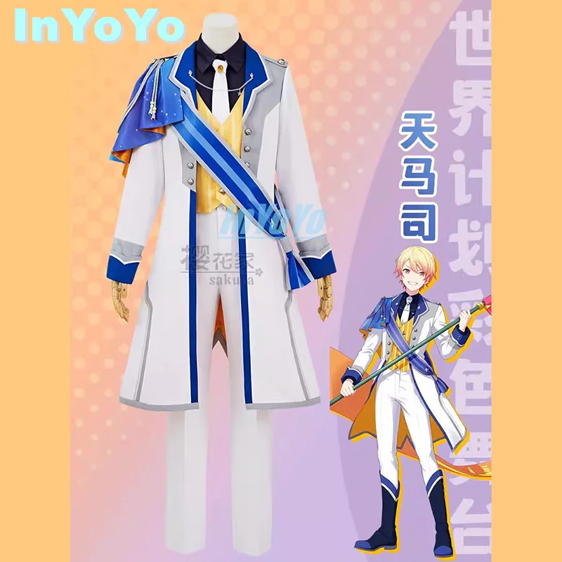 InYoYo Tenma Tsukasa Cosplay Project Sekai Costume PJSK 3rd Anniversary Fashion Uniform Suit Clothing Halloween Party Outfit