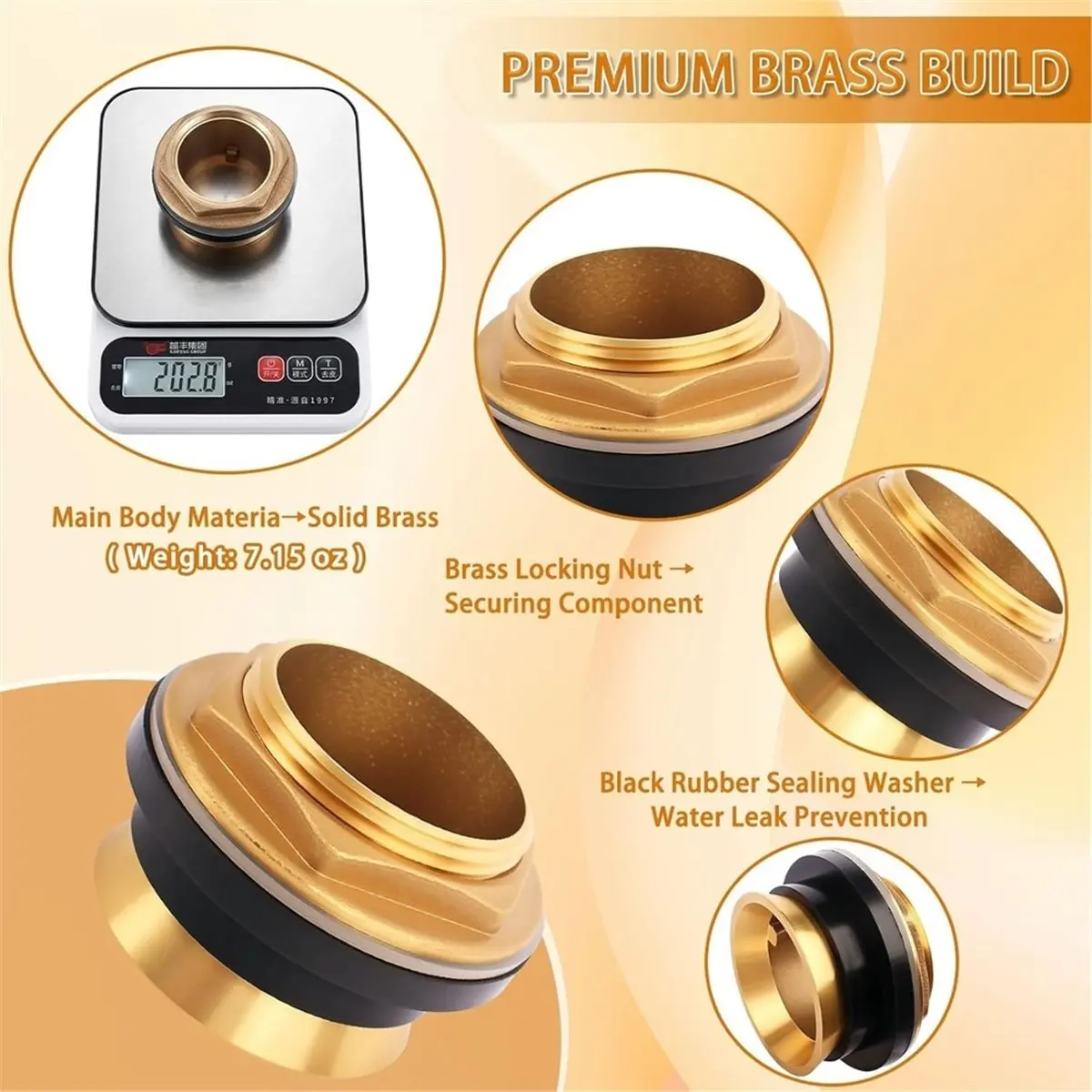 (A02R] Closet Replacement for Flush Valve, Heavy Duty Brass Fitting for Toilets Urinals