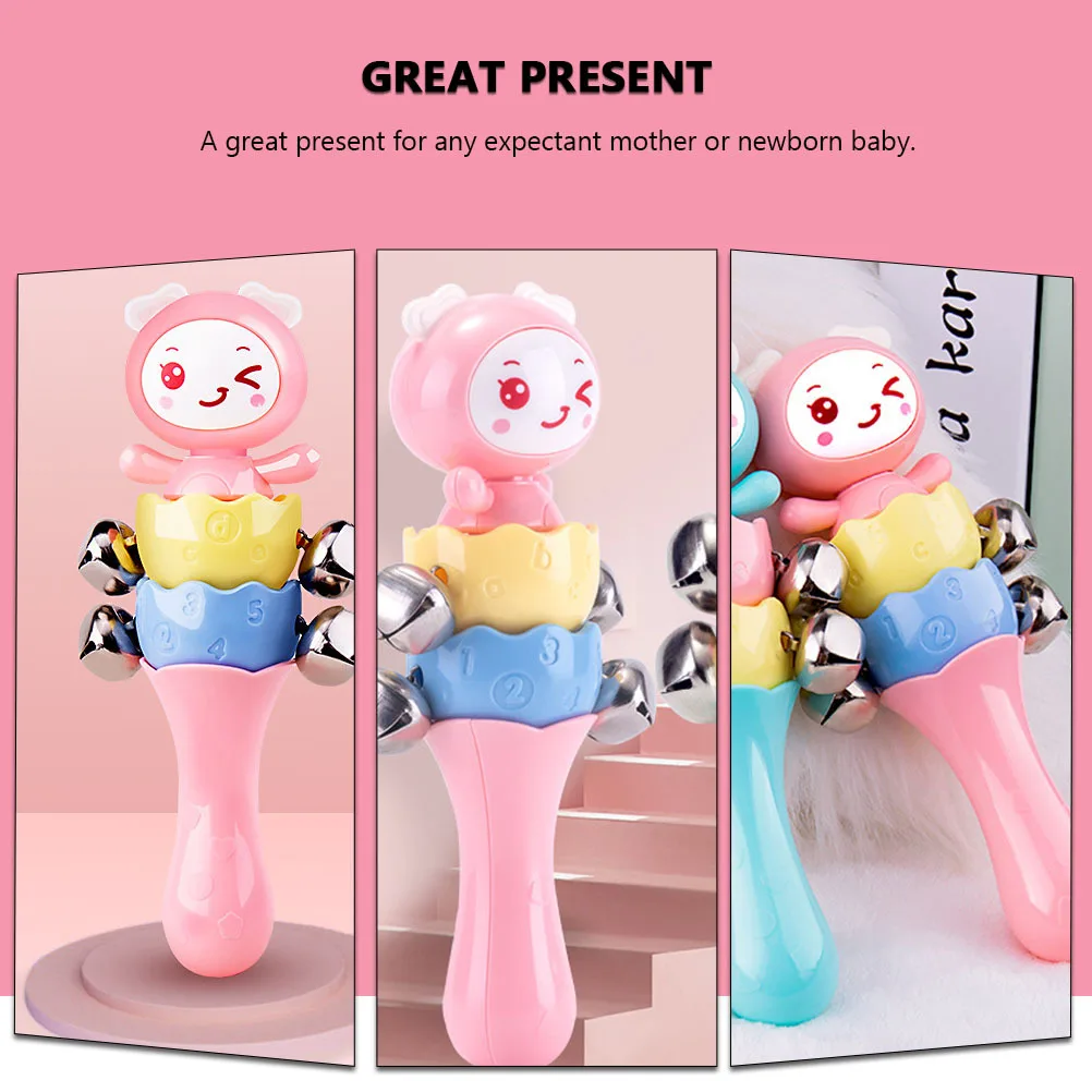 قبضة اليد حشرجة الموت مادة قوية ممتازة آمنة الطفل Handbell تعزز التنسيق أداة عزف موسيقى تعليمية للأطفال #1