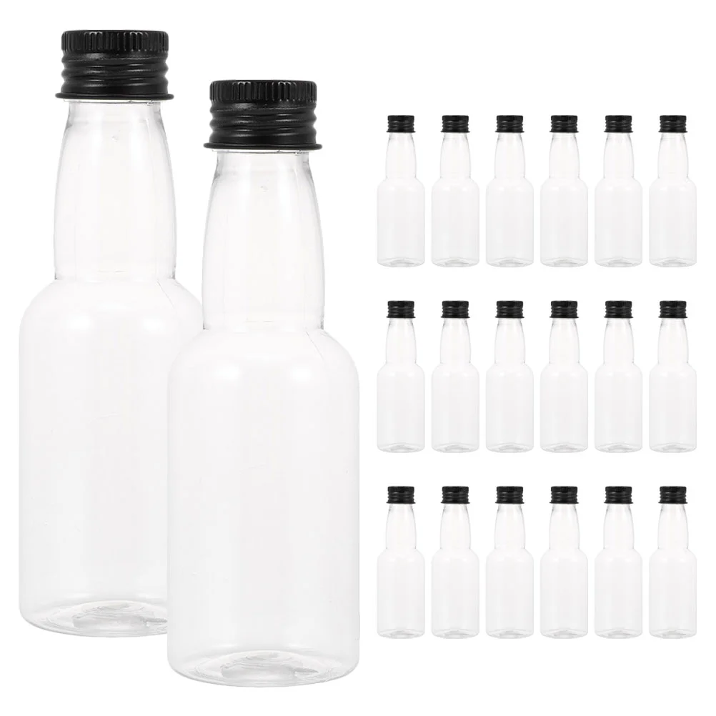 

20 Pcs Small 50ml Bottle Multipurpose Drink Bottles Multifunction Empty for Drinks Mini Juice