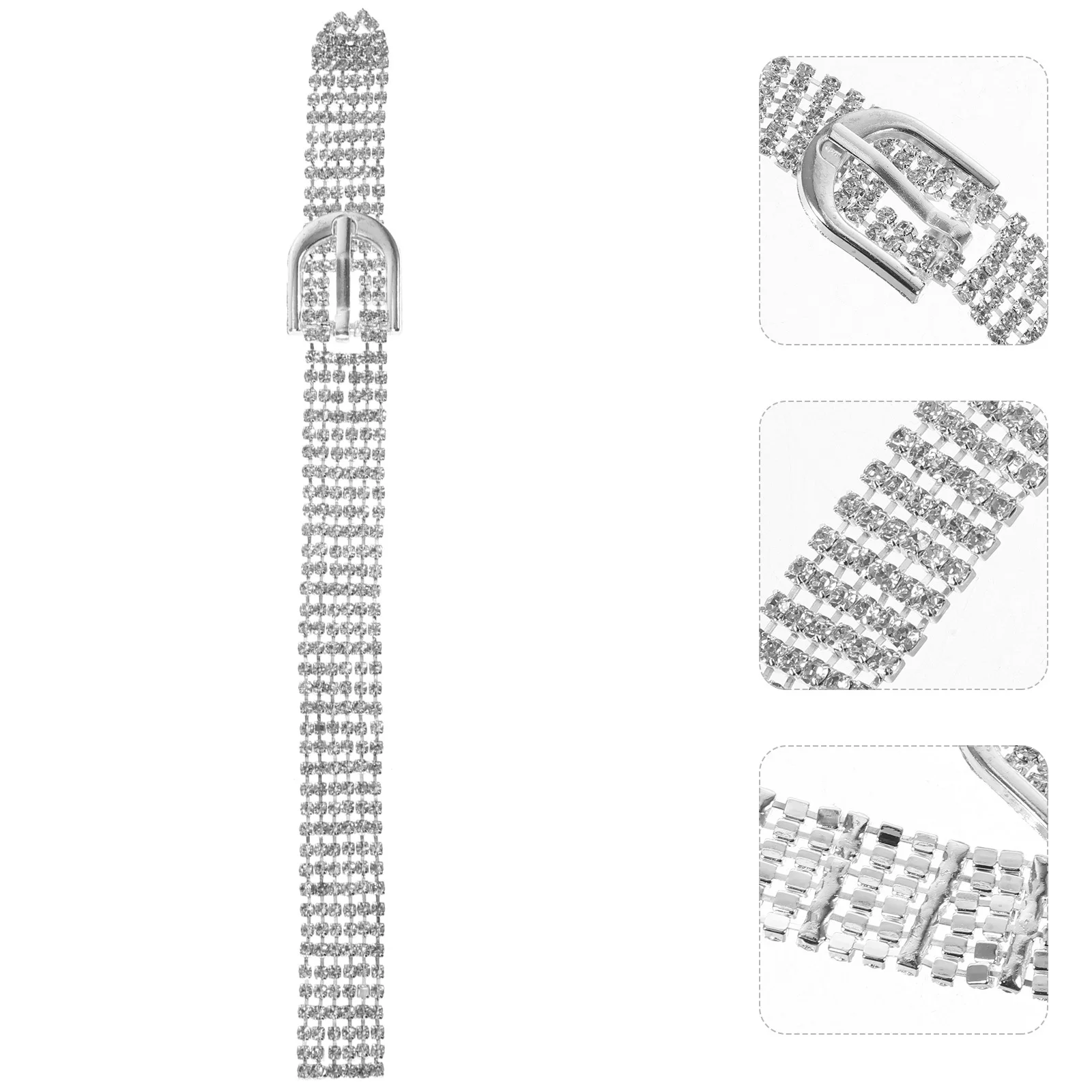 

Glass Rhinestone Chain Sparkly Wedding Bridal Applique Embellishment for Sashes Dresses Bags DIY Rhinestone Patches