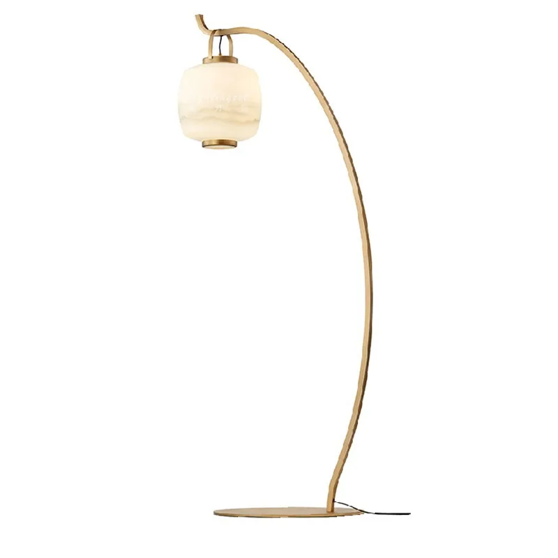 

New Chinese style, floor lamp, living room, fishing lamp, modern, simple