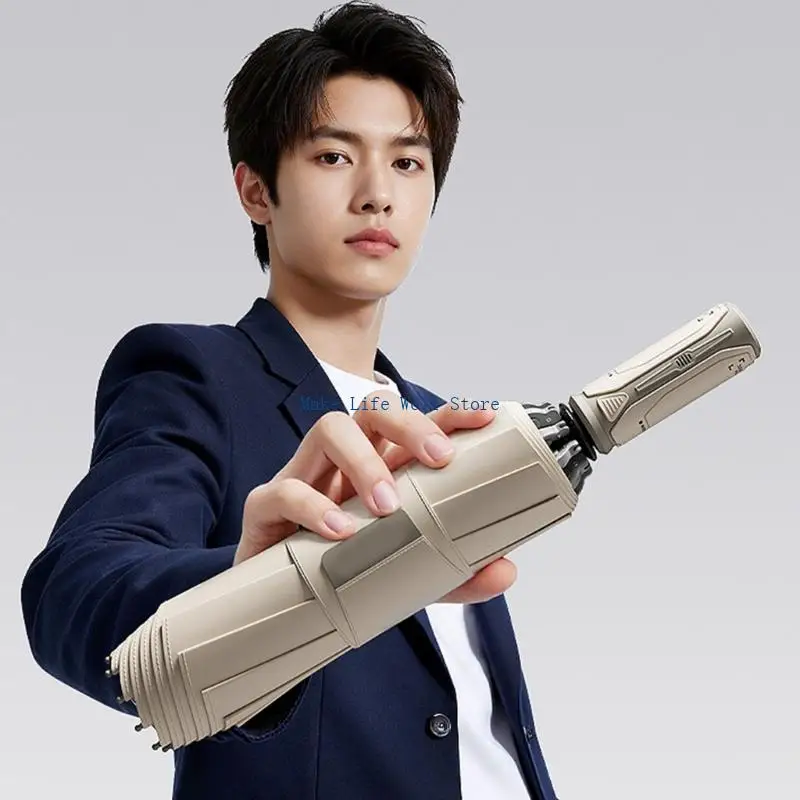 

Automatic Reverse Folding Umbrella Keep Wet Side Inside For Dryness Wind Resistant Canopy For Vehicle Use And Rainy Days
