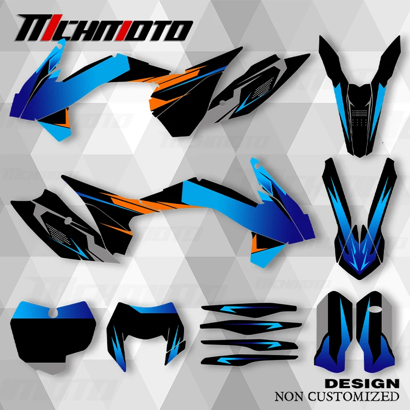 MCHMFG نمط جديد الرسومات الشارات ملصقات كيت ل KTM 2013 2014 2015 SXF 2014 2015 2016 EXC