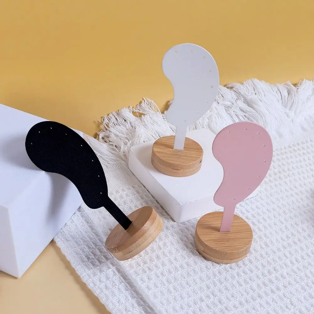 Ear Shaped Earring Display Stand Jewelry Rack Ear Model Jewelry Earring Holder Storage Rack Wooden Ear Clip Stud Organizer