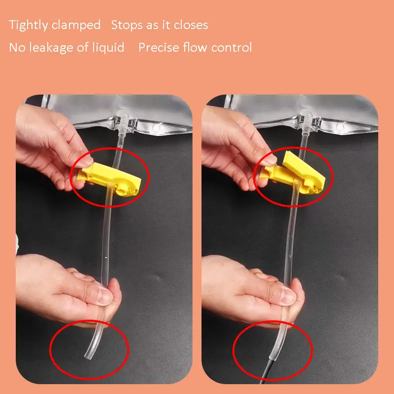 Peritoneal Dialysis Clamp Blue Care อุปกรณ์สายคลิป Flow Control Clamp 10Pcs Match แต่ละยี่ห้อภายนอกท่อ