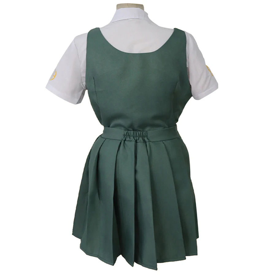 Anime Danganronpa Cosplay Mahiru Koizumi Cosplay Kostuum Jurk Uniform Rode Pruik Vrouwen Meisjes Matroos Pak Jurk Halloween Kleding