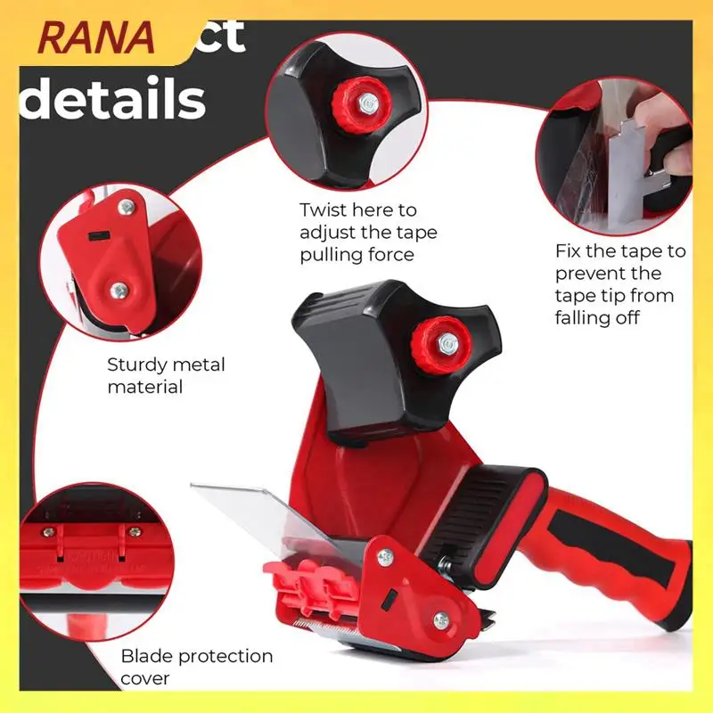 RANA 3 Inch Wide Packaging Tape Dispenser Sealing Packaging Tape Dispenser For Shipping, Carton And Box Sealing