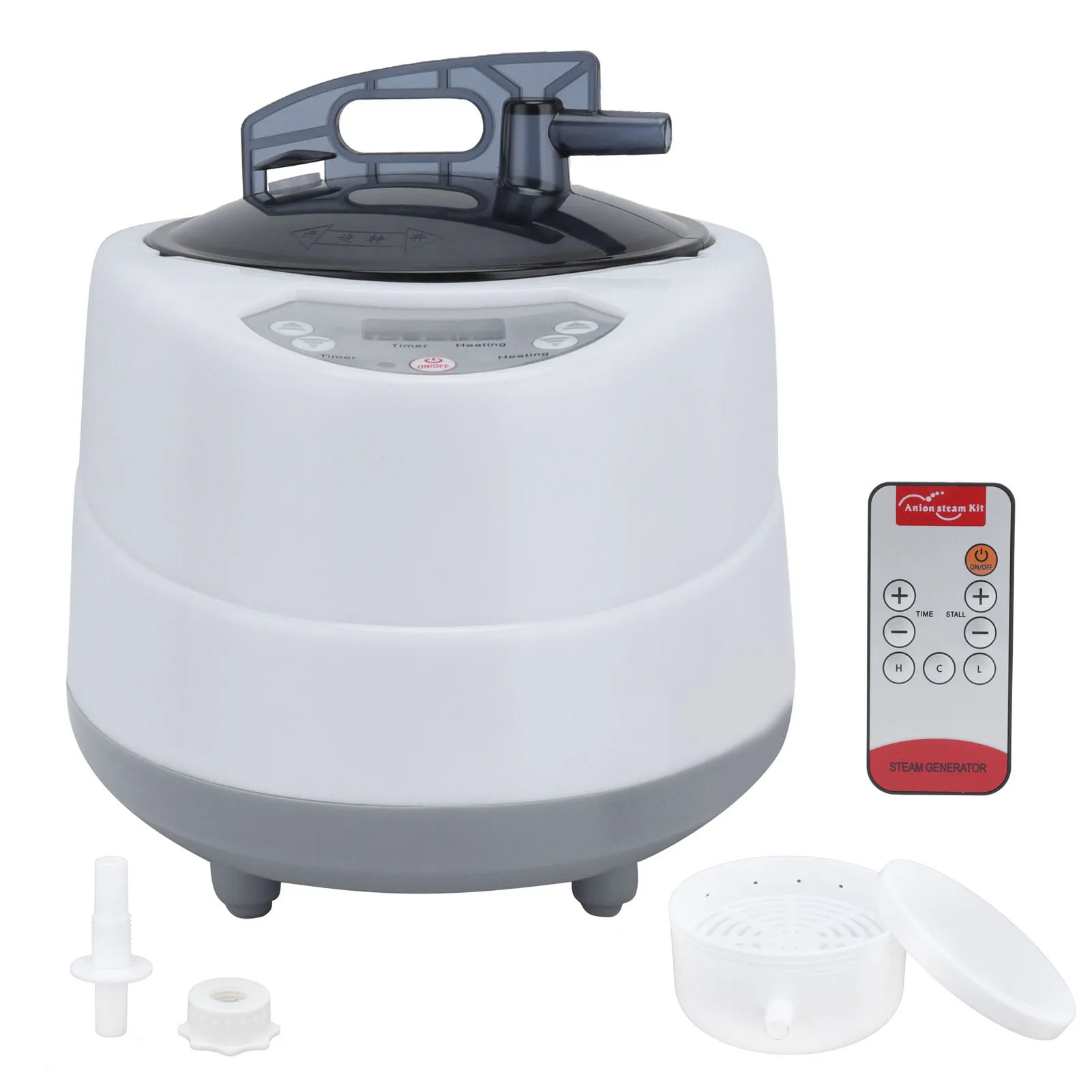 

1000W Household Sauna Pot 2.0L Portable Sweat Spa Steam Pot for Body Detox Portable Generator