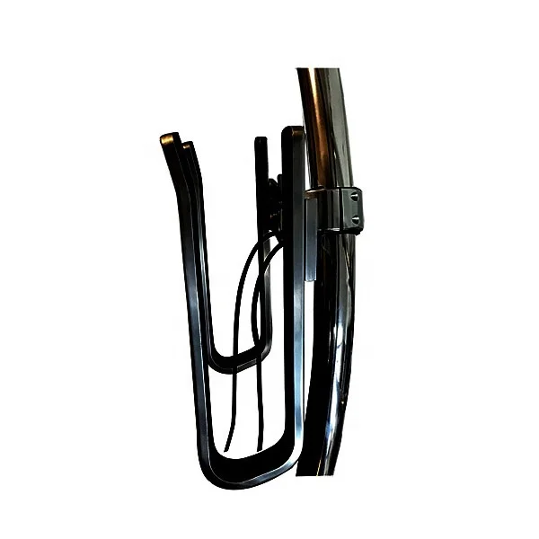 Boat Aluminium Surfboard Rack Glossy Black Wakeboard Tower Rack for Surf Board 2pcs