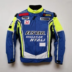 Oxford textile jackets For Suzuki Motorbike Motocross MTB BMX Bike Riding Men's Blue Jacket With Protector