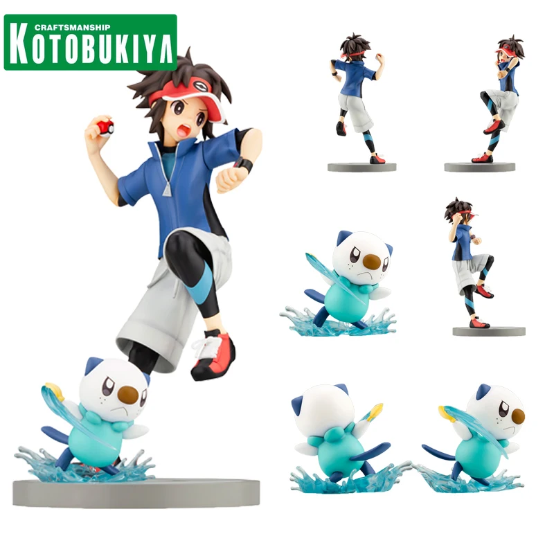 

KOTOBUKIYA Genuine Pokémon Anime Figure Nate Oshawott Action Figure Toys for Kids Gift Collectible Model Ornaments Dolls