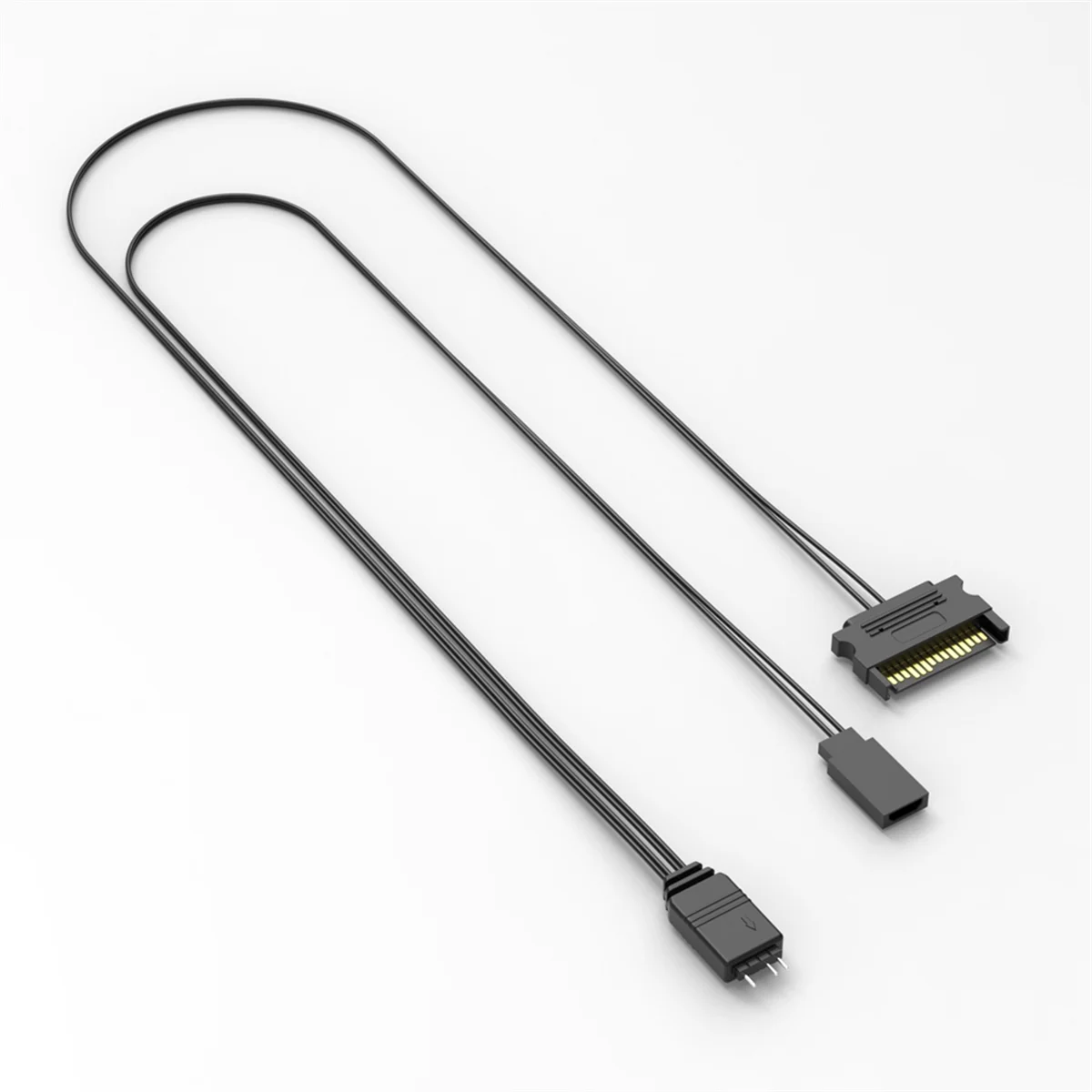 AD11 Компьютерный контроллер ARGB Корпус ПК RESET Control Sata to ARGB Кабель питания сброса ПК 5 В 3-контактный контроллер освещения Черный