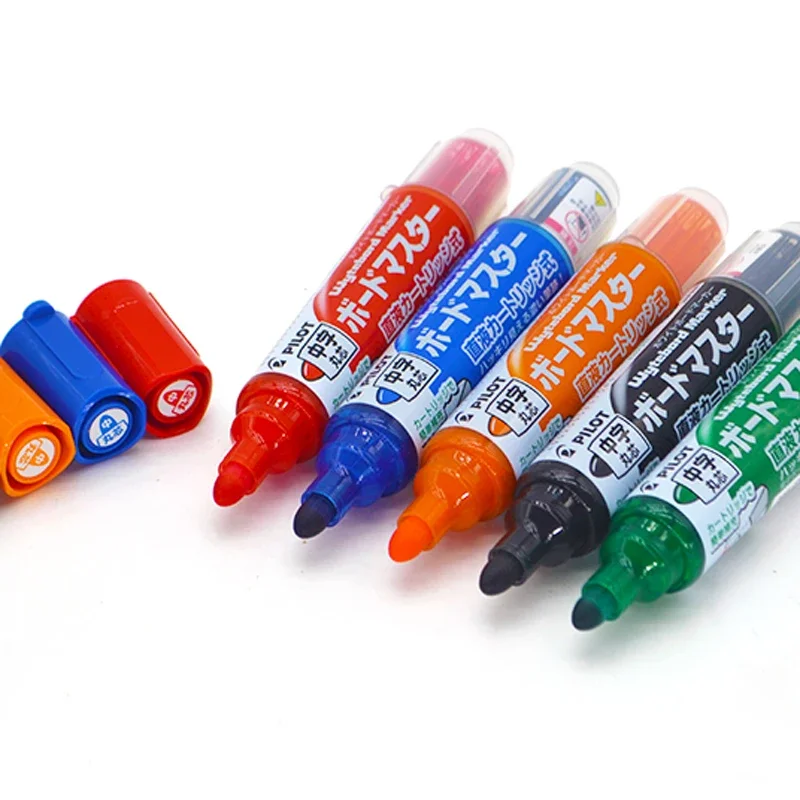 PILOT Large Capacity Ink Erasable Whiteboard Pen Multi Colored Office Markers Stationery, Color Teacher Training Course Tool Pen