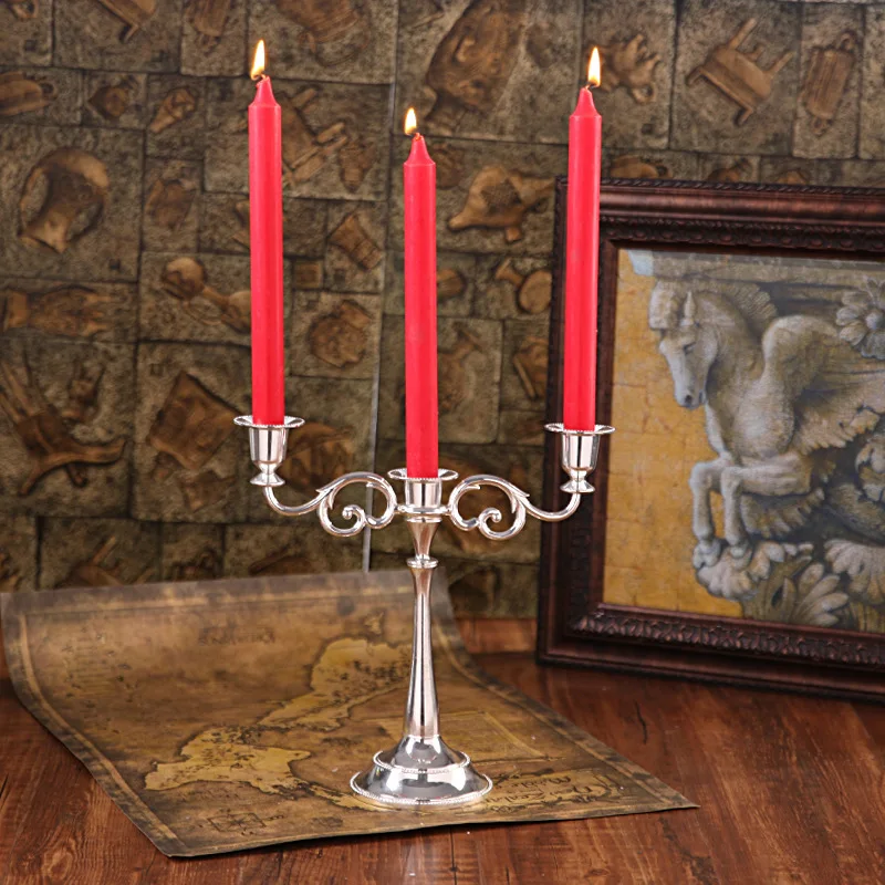 2.2x 25cm Home Power Outage Emergency Red And White Candle Classic Romantic Wedding Candlelight Dinner Smokeless Long Candle