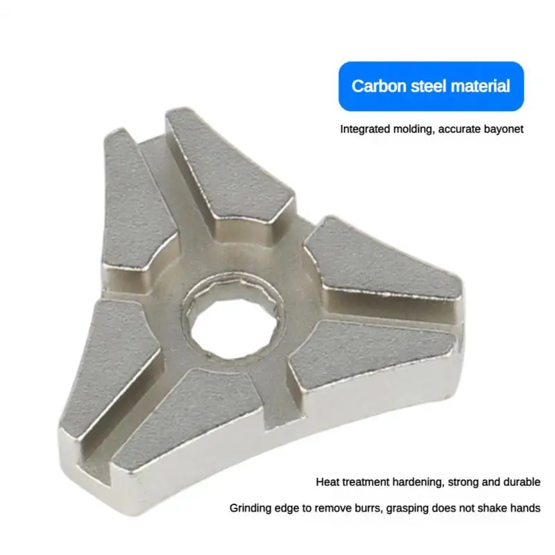 Square-Shaped Spoke Nipple Spanner Repair Tool Carbon Steel Sturdy Structure Repair Tool Triangle 6-spoke Wrench