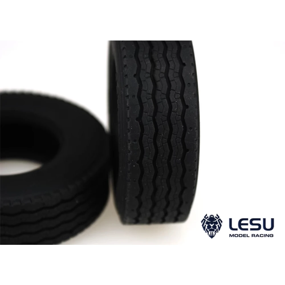 LESU S-1215&S-1216, 1/14 truck Tamiya tractor head simulated striped road tire skin, high-quality rubber mud truck tire model