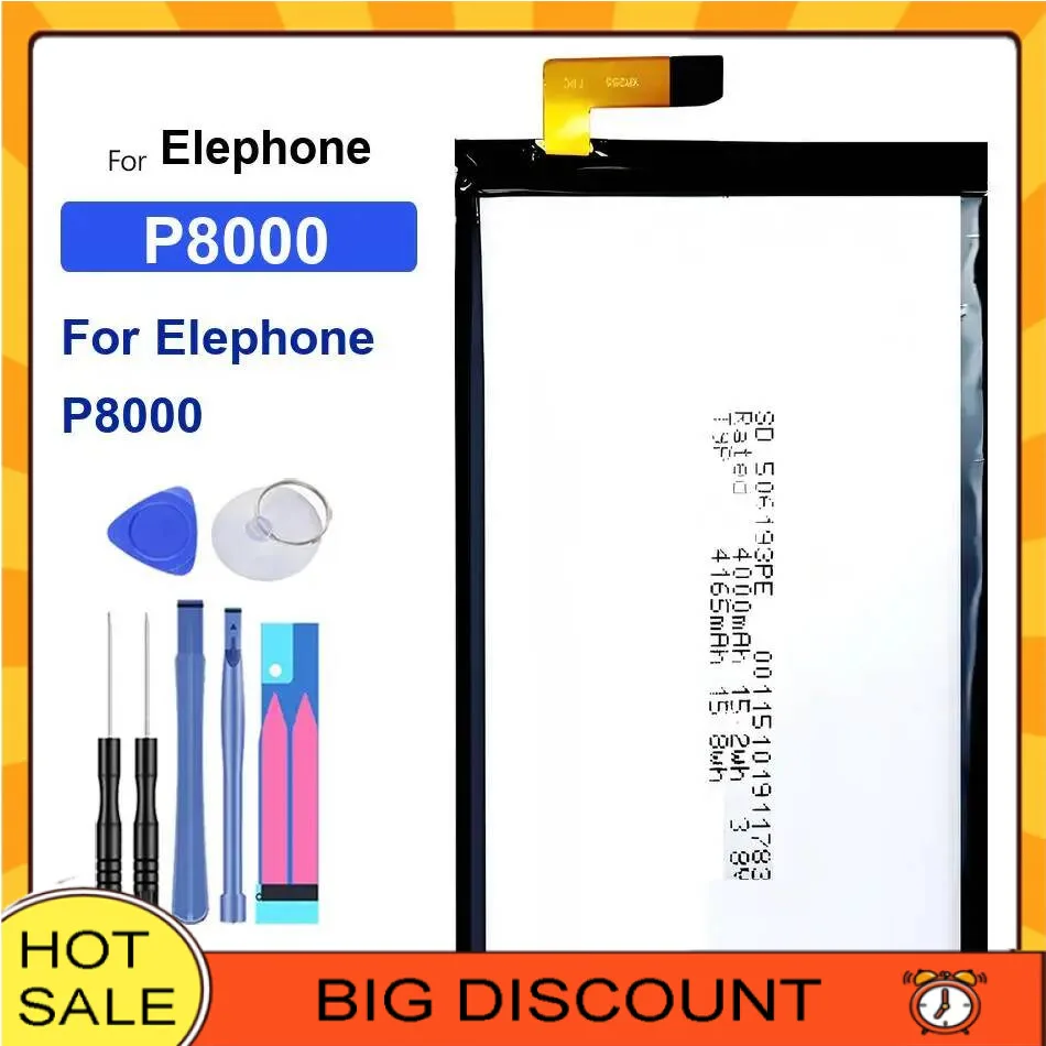 

Battery For Elephone P9000 Lite P3000S P3000 P8000 P5000 P7000 P6000 2700mAh-5000mAh batteries for smartphones