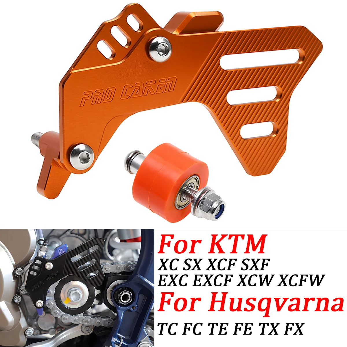 Front Sprocket Cover Case Saver Protector Chain Guard For KTM EXC SXF XC XCF XCW XCFW TE FE 250 300 350 2016 2017 2018 2019-2023