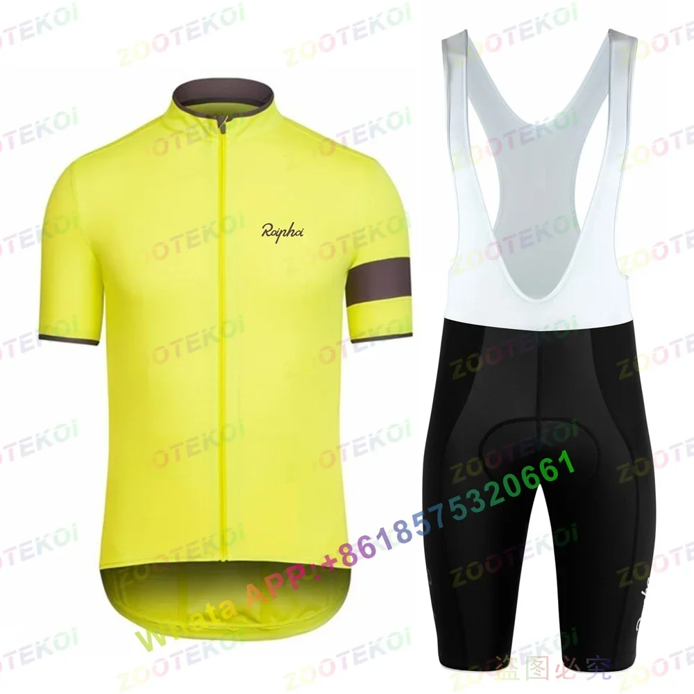 

Roiphoi 2023 Cycling Clothing Road Uniform Cycling Set Summer Breathable Bicycle Clothes MTB Sportswear Men's Bike Clothing Set