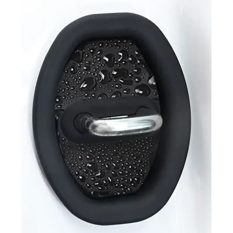 4 قطعة باب السيارة العالمي إغلاق للصدمات وسادة سيليكون كتم امتصاص الصدمات أغطية حماية مزلاج باب السيارة الملحقات