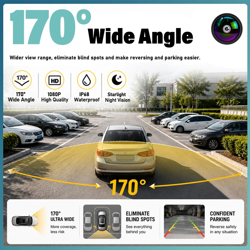 HD Fisheye Lens 170 ° Car Rear View Reverse Camera For Nissan Patrol Super Safari Y61 Patrol Armada Y62 Waterproof Night Vision