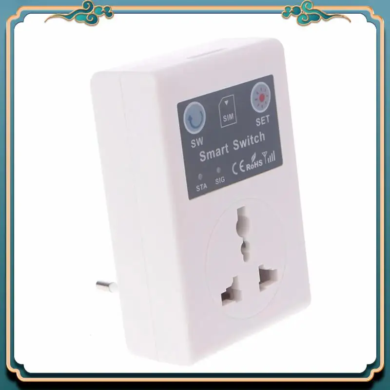 ABJG-EU Phone RC Remote Wireless Control Smart Switch GSM Socket Power Plug Remote Socket Durable Easy Install