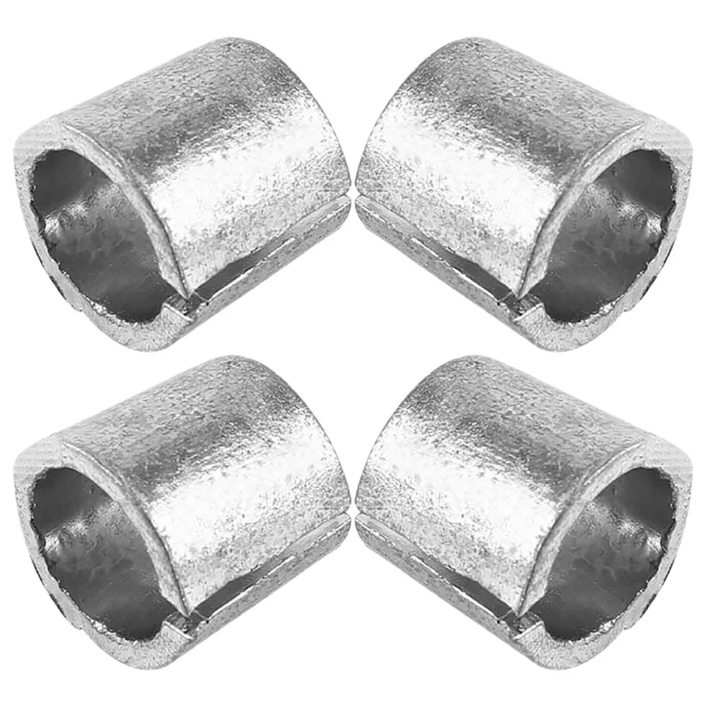 

4 Pcs Terminals Post Adapter Sleeves Anode Casing Cathode Silver Adaptors Shims