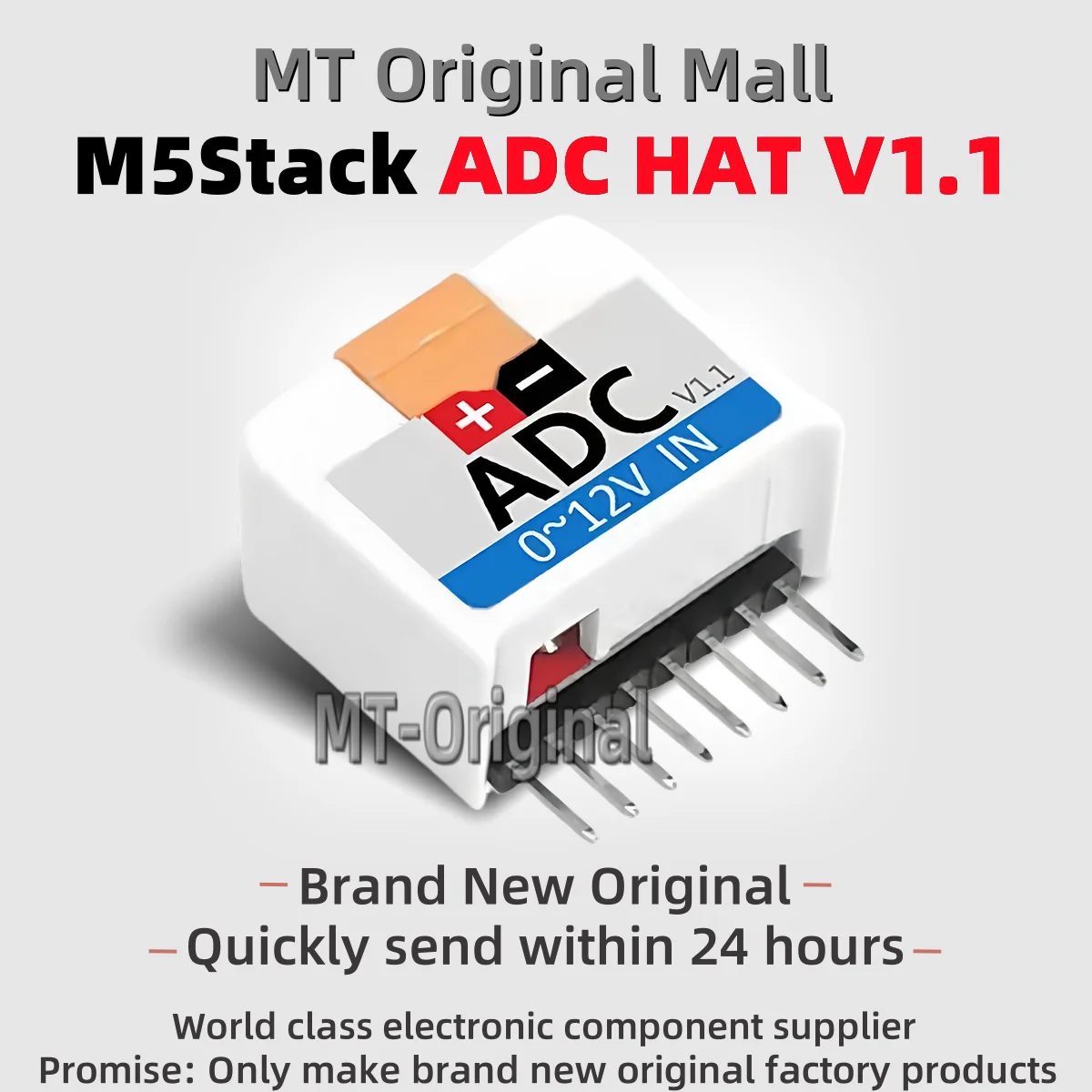 1PCS/LOT M5Stack ADC HAT V1.1 The analog-to-digital conversion module is compatible with M5StickC series ADS1110 New Original