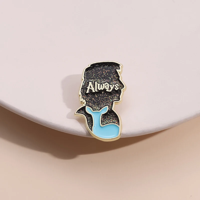 Always Enamel Pins Custom Patronus Doe Brooches Metal Lapel Badges Cartoon Gothic Animal Jewelry Gift for Fans Readers Friends